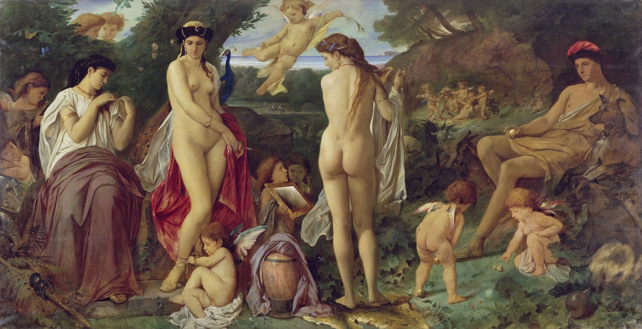 Német: Das Urteil des Paris A párizsi ítélet alkotó: Anselm Feuerbach