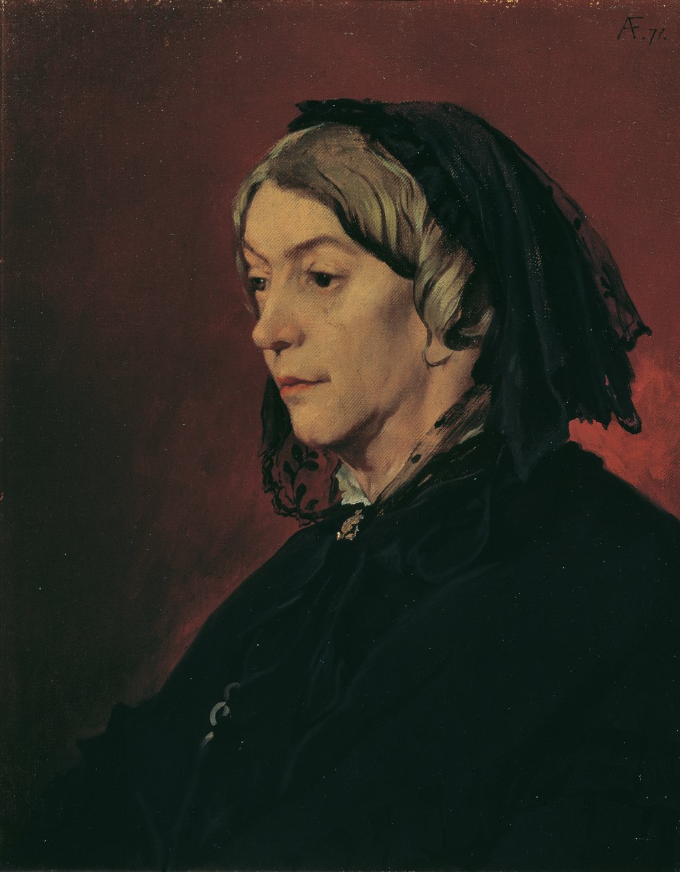 Henriette Feuerbach, a művész mostohaanyja alkotó: Anselm Feuerbach