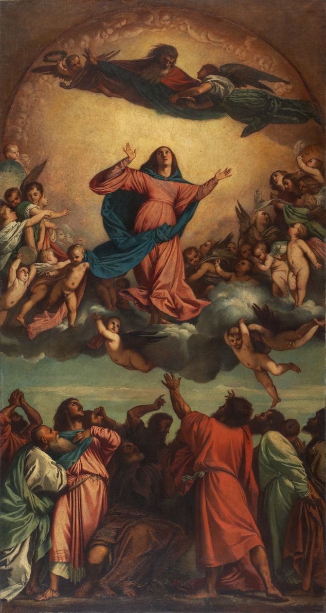 Szűz Mária mennybemenetele alkotó: Anselm Feuerbach