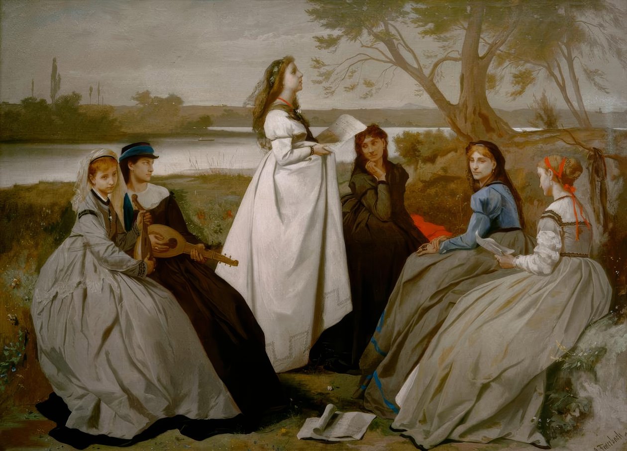 Tavasszal alkotó: Anselm Feuerbach