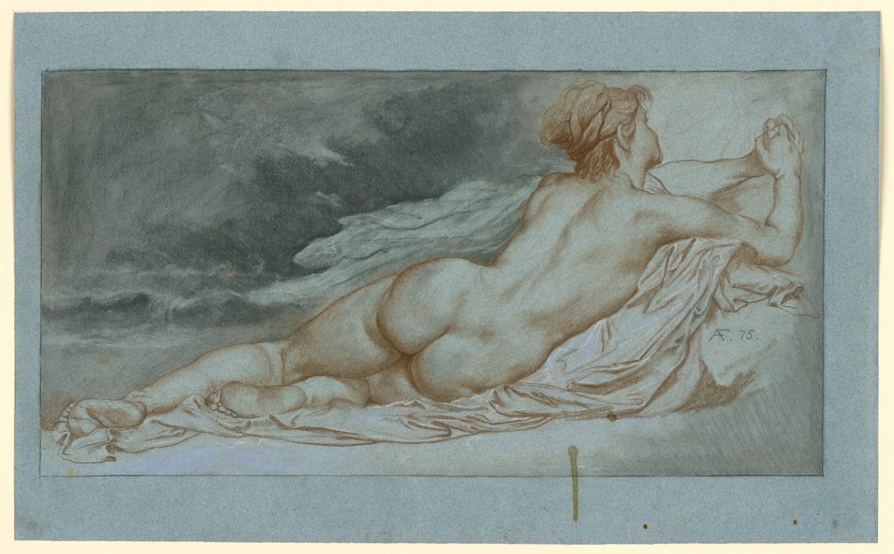 Fekvő okeanida alkotó: Anselm Feuerbach