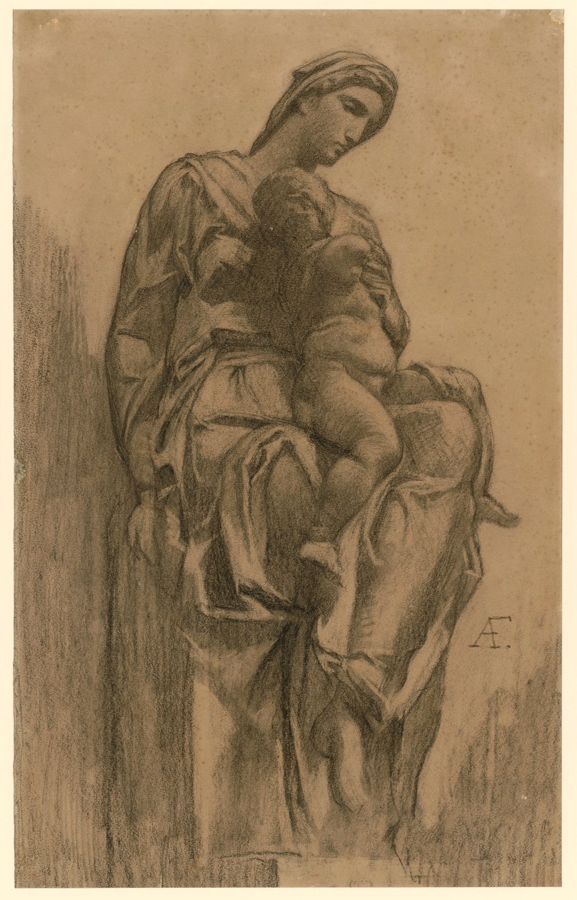 Madonna a Gyermekkel (Michelangelo műve alapján) alkotó: Anselm Feuerbach