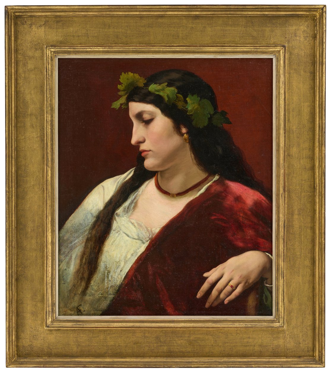 Nanna bakkhánsnőként alkotó: Anselm Feuerbach