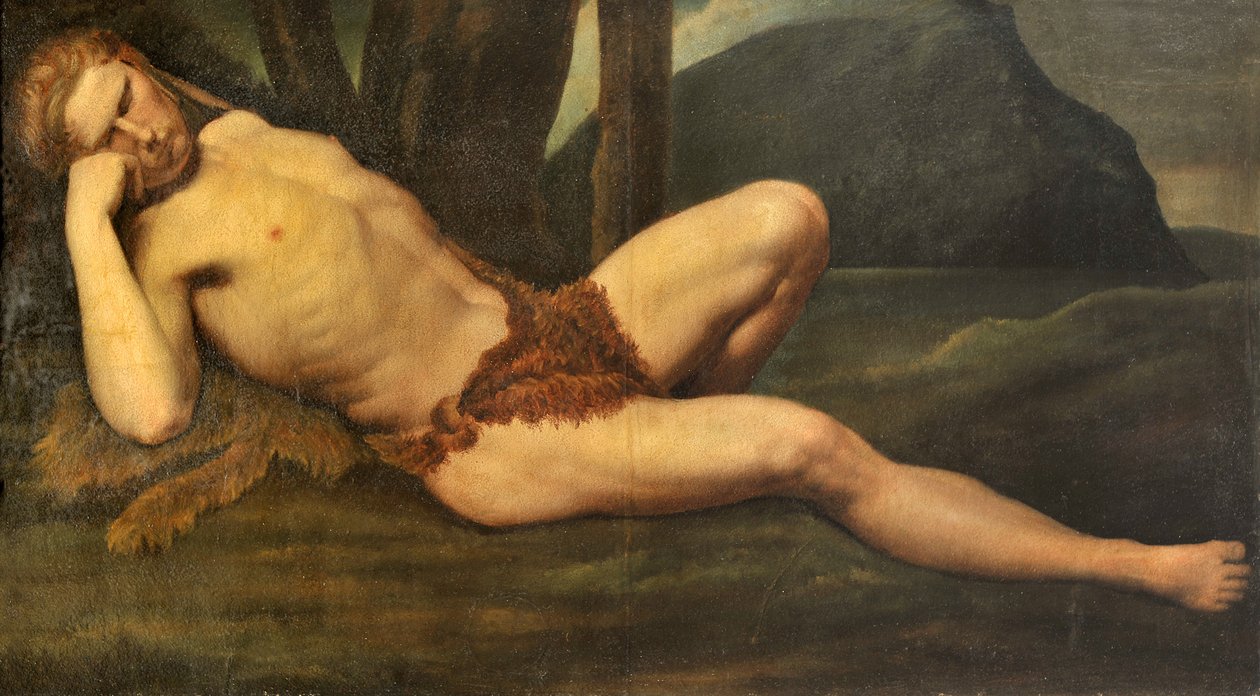 Pihenő férfi alkotó: Anselm Feuerbach