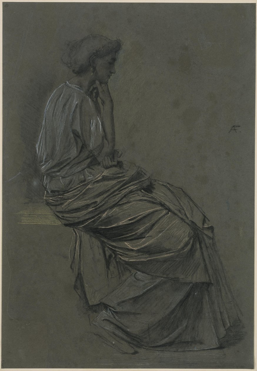 Ülő nő alkotó: Anselm Feuerbach