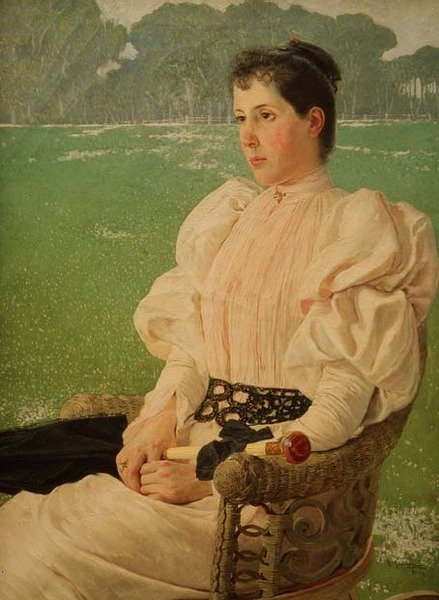 Egy nő portréja alkotó: Anselmo de Guinea