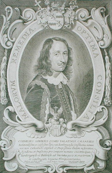 Cornelius Gobel (1611-165?) A „Kitűnő férfiak portréiból”, Petrus de Iode metszete, 1706-ban megjelent (metszet) alkotó: Anselmus van (after) Hulle