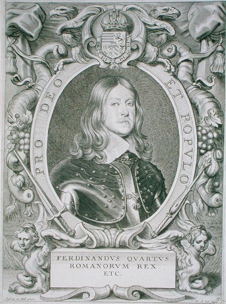 IV. Ferdinánd, a "Portraits des Hommes Illustres"-ból, metszette Petrus de Iode, megjelent 1706-ban (metszet). alkotó: Anselmus van (after) Hulle