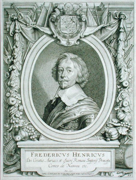 Frederick Henry (1584-1647) Nassau-Dillenburg grófja, a „Portraits des Hommes Illustres” című művéből, 1706-ban megjelent (metszet) alkotó: Anselmus van (after) Hulle