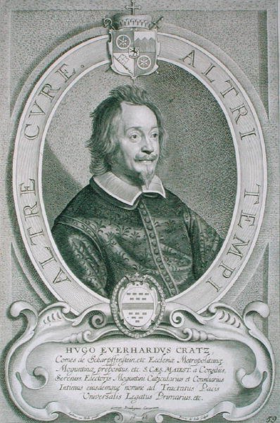 Hugo Everhardt Cratz von Scharfstein (kb.1595-1663) a „Portraits des Hommes Illustres”-ből, Petrus de Iode metszetében, 1706-ban megjelent (metszet) alkotó: Anselmus van (after) Hulle