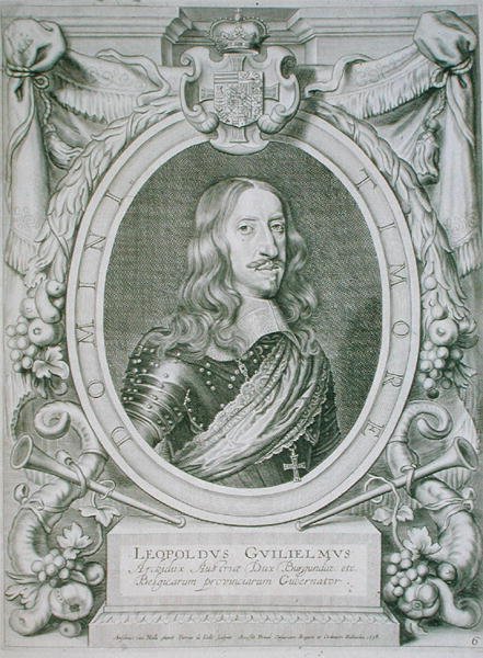 I. Leopold (1640-1708) szent római császár (1658-1705) a "Portraits des Hommes Illustres" című képből, metszette Petrus de Iode, megjelent 1706-ban (metszet). alkotó: Anselmus van (after) Hulle