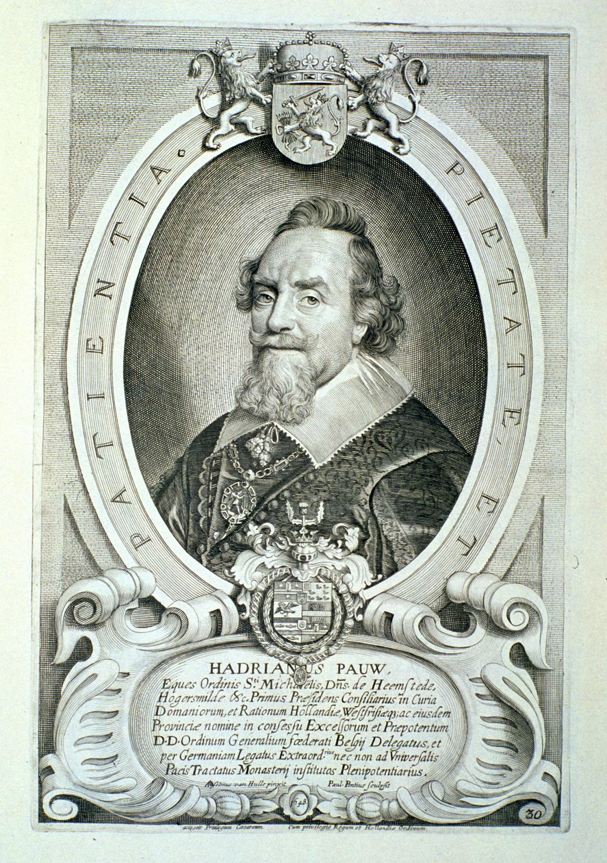 Adriaen Pauw (1585-1653) Paulus Pontius (1603-68) által vésett „Kitűnő férfiak portréiból”, 1706-ban jelent meg alkotó: Anselmus van Hulle
