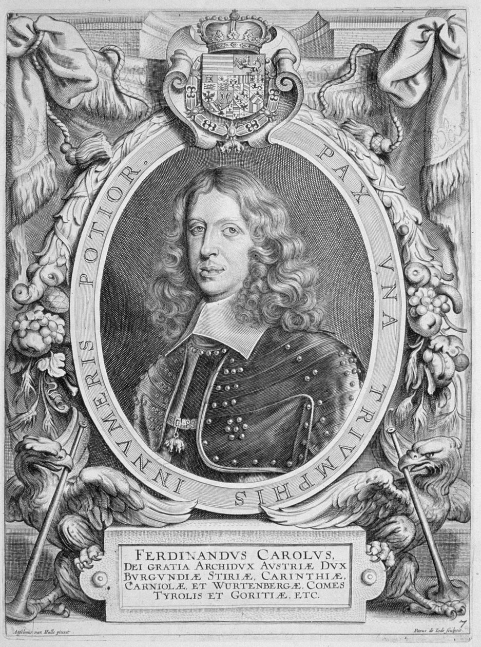 III. Ferdinánd (1608-57) Ausztria főhercege, Szent-római császár (1637-57) a Petrus de Iode által metszett „Portraits des Hommes Illustres” című művéből, 1706-ban megjelent alkotó: Anselmus van Hulle