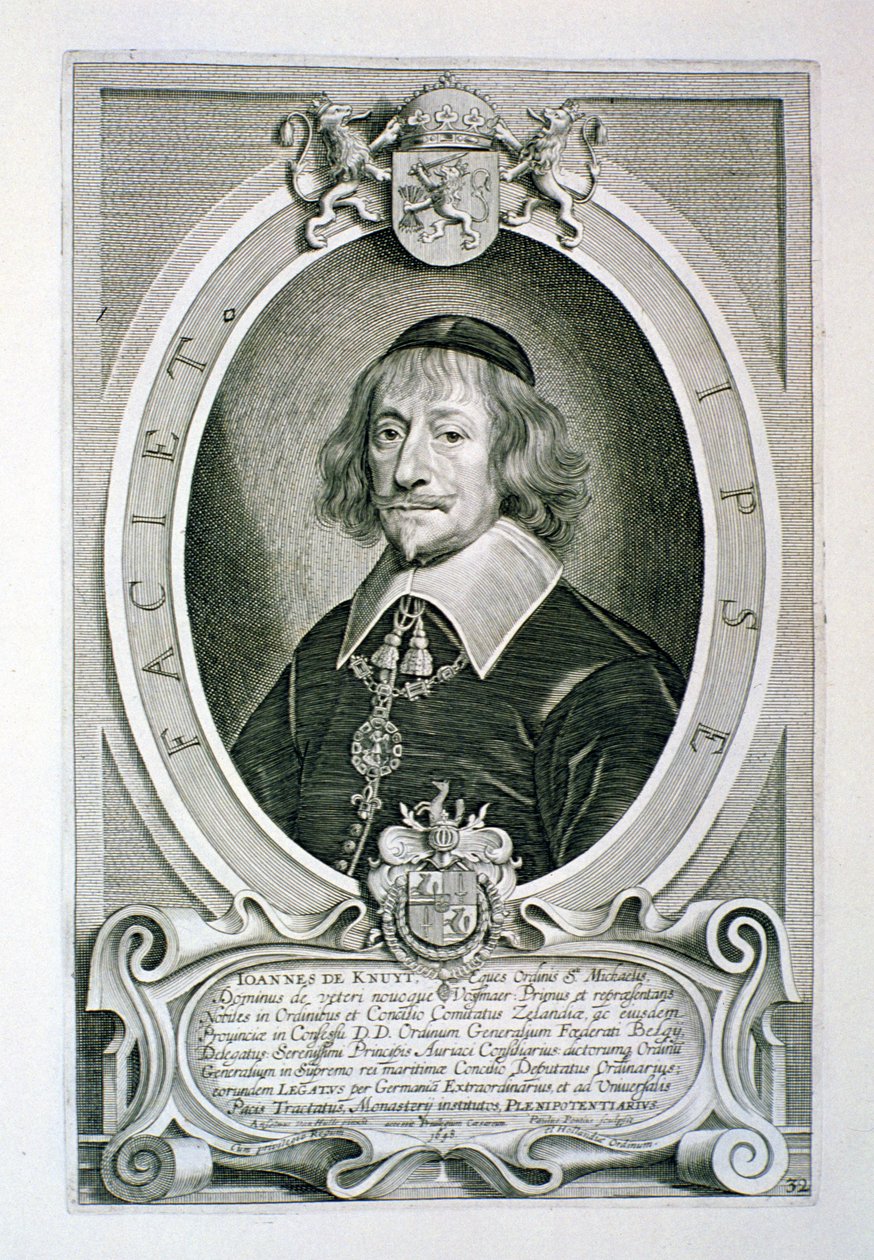 Johann van Knuyt (1587-1654) Paulus Pontius (1603-58) által vésett „Kitűnő férfiak portréiból”, 1706-ban megjelent alkotó: Anselmus van Hulle