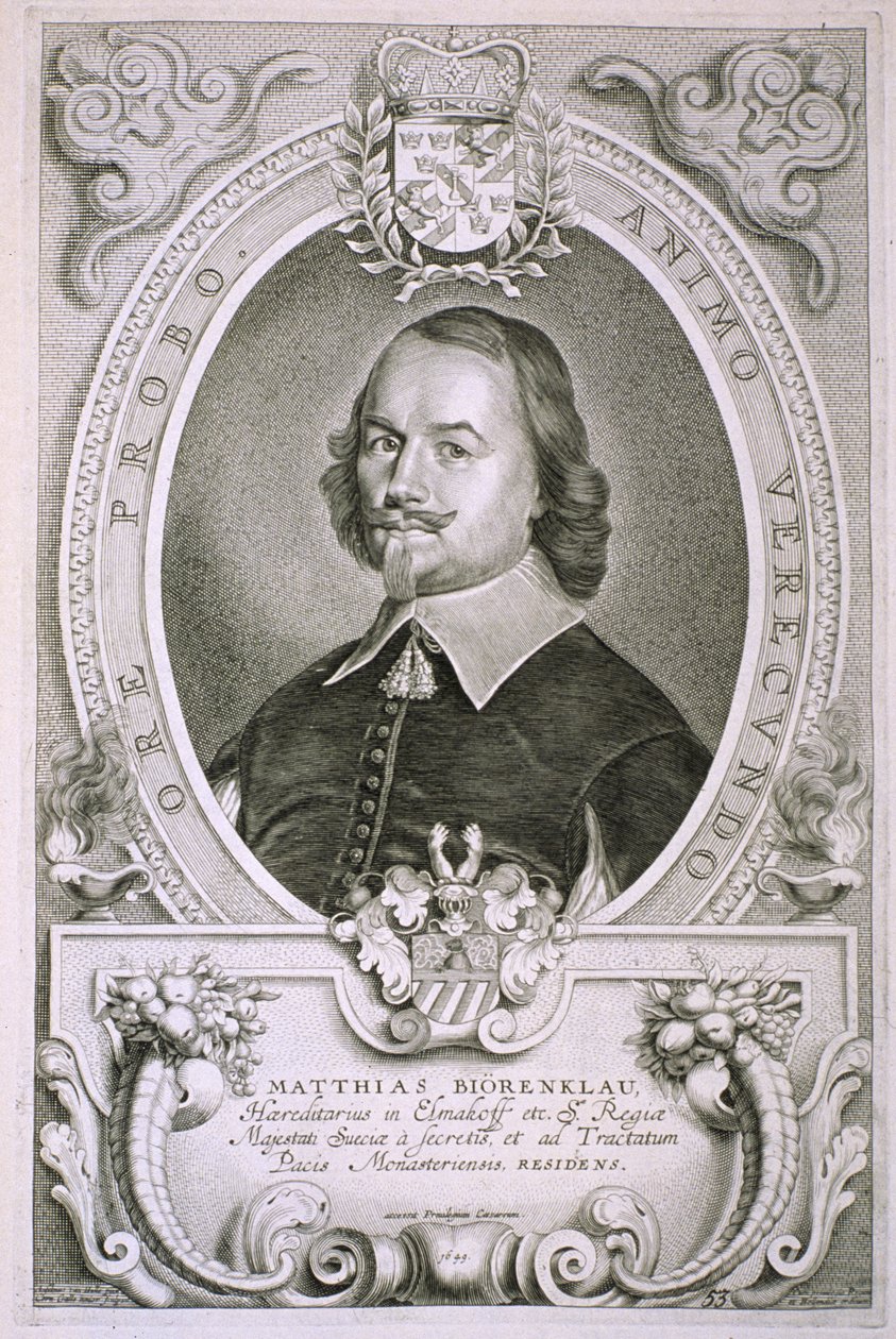 Matthias Mylonius Biorenklou (1607-71) az 1706-ban megjelent „Arcképes férfiak portréiból” alkotó: Anselmus van Hulle