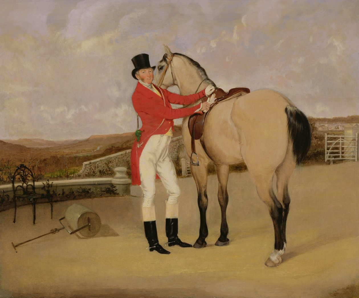 James Taylor Wray a Bedale Huntból a Dun Hunterrel alkotó: Anson A. Martin