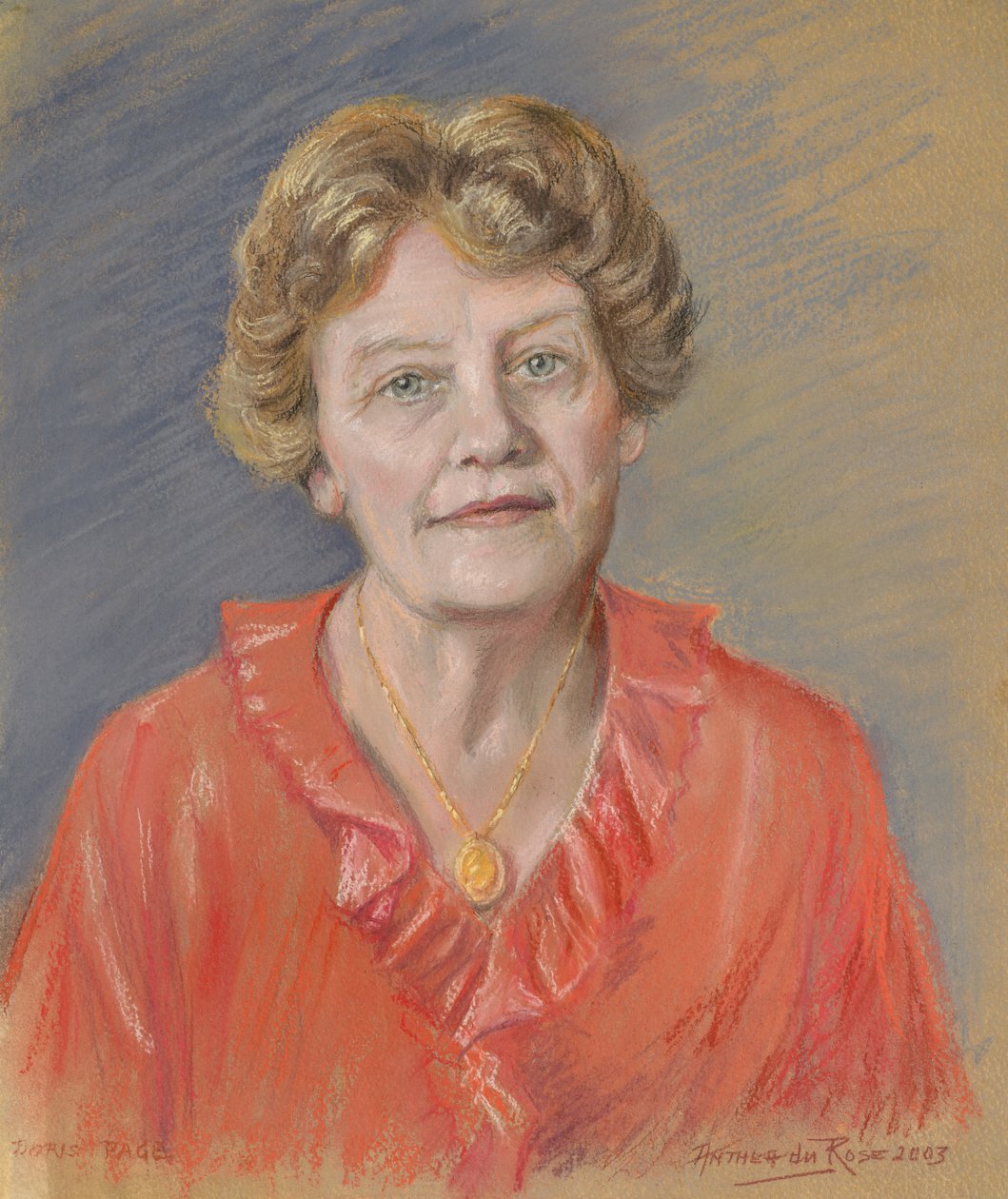 Doris Page asszony, 2003 (pasztell) alkotó: Anthea Durose