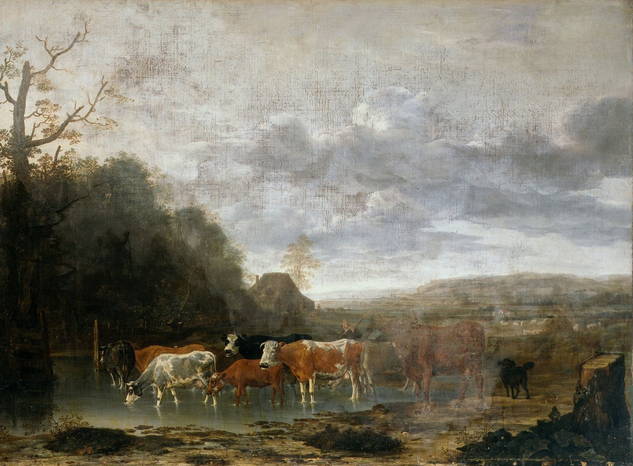 Táj szarvasmarhával alkotó: Anthonie Van Borssum