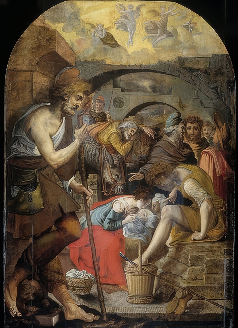 A pásztorok imádása. 1560-72 alkotó: Anthonie Blocklandt