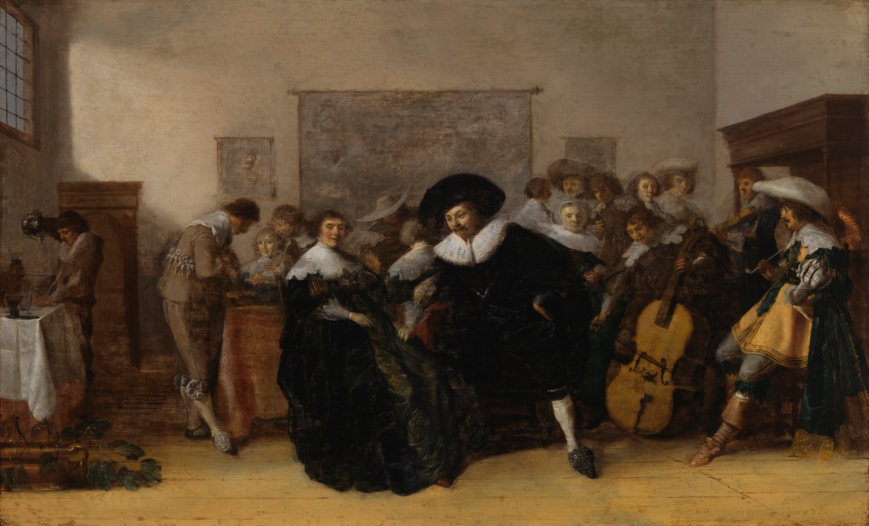 Zenei társulat, 1632. alkotó: Anthonie Palamedesz
