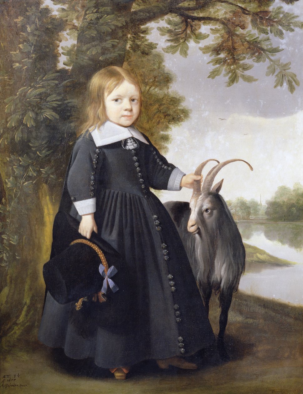 Gyermek és kecske, 1655 alkotó: Anthonie Palamedesz