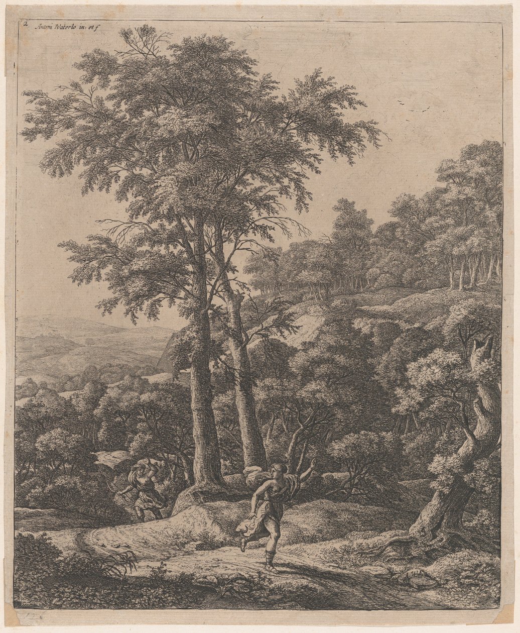 Apollo és Daphne, 17. század. alkotó: Anthonie Waterloo