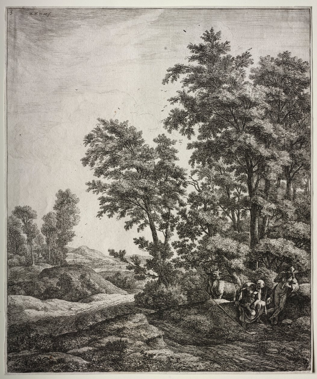 Merkúr és Argus. alkotó: Anthonie Waterloo