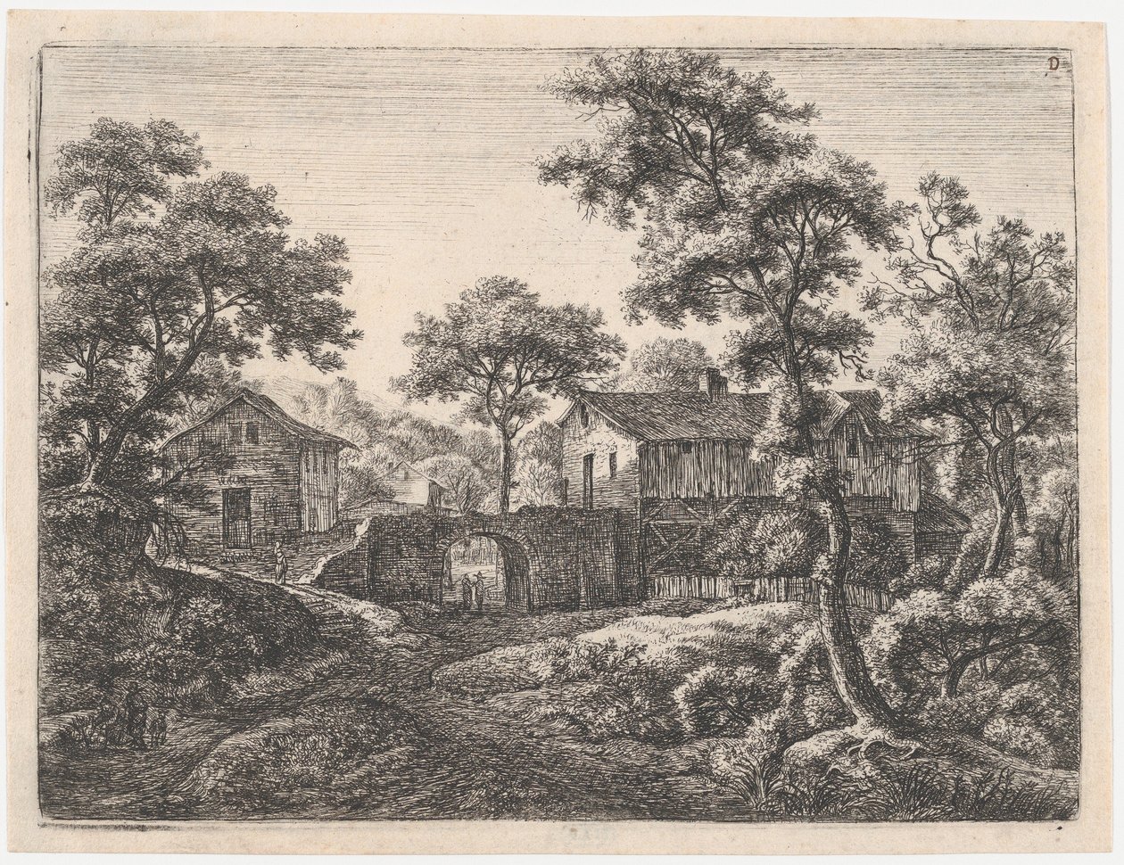 Az átjáró, 17. század. alkotó: Anthonie Waterloo