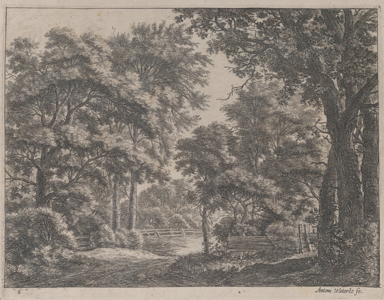 The Trimmed Groves, 17. század. alkotó: Anthonie Waterloo