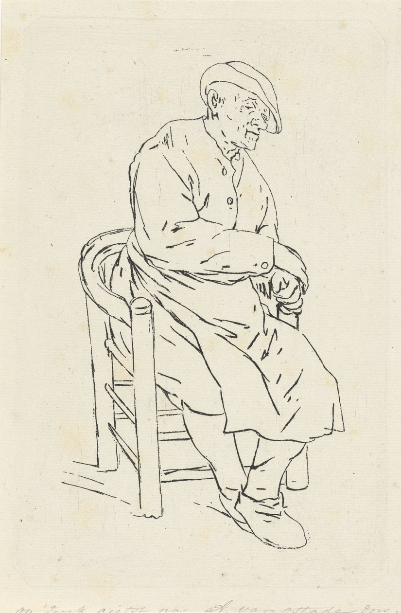 Ülő férfi egy karosszékben alkotó: Anthonie Willem Hendrik Nolthenius de Man