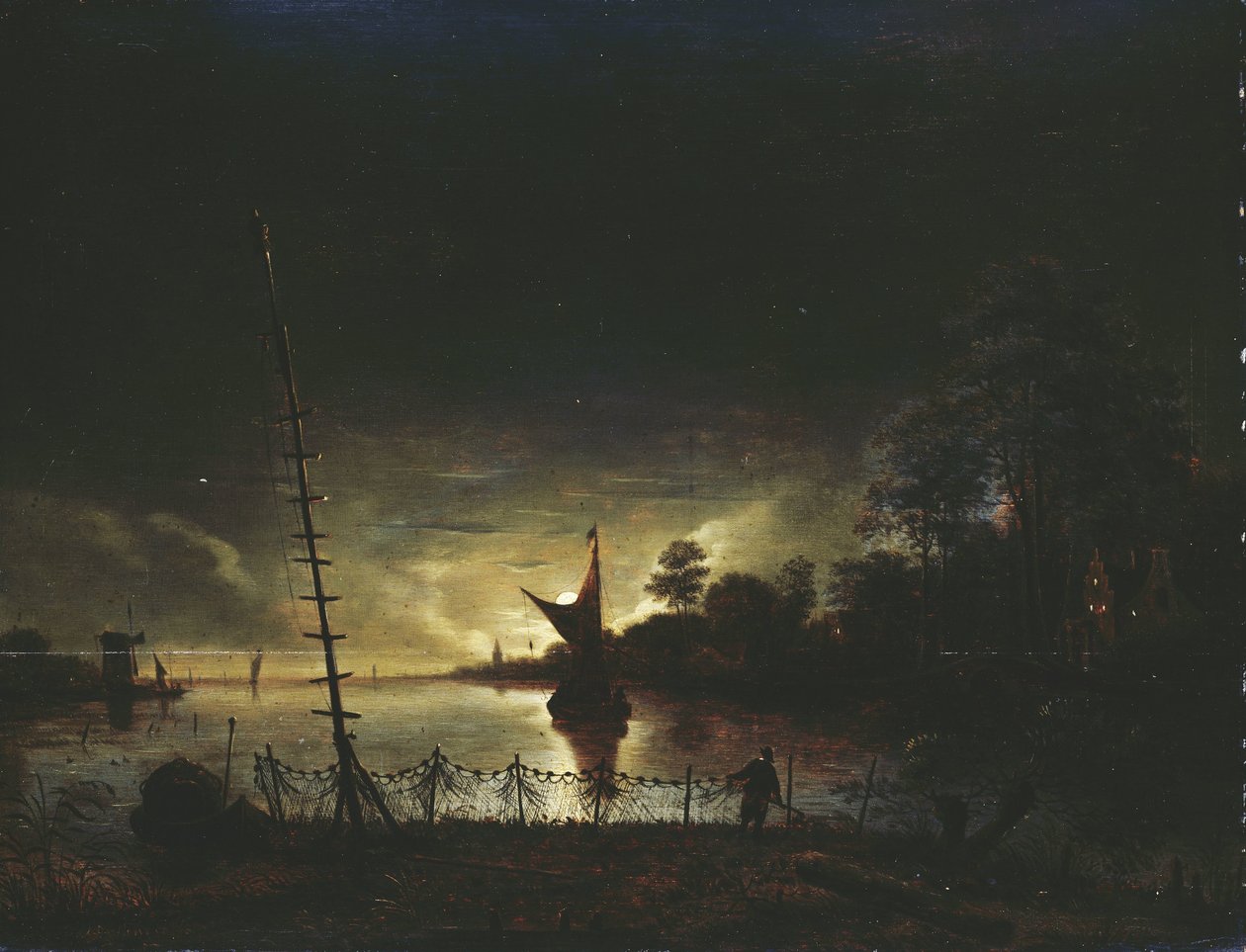 Holdfényes Táj alkotó: Anthonie van Borssom