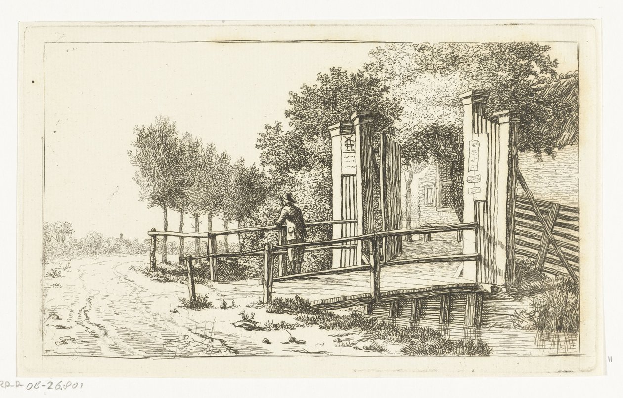 A Het Molentje aan de Amstel fogadó kerítése alkotó: Anthonie van den Bos