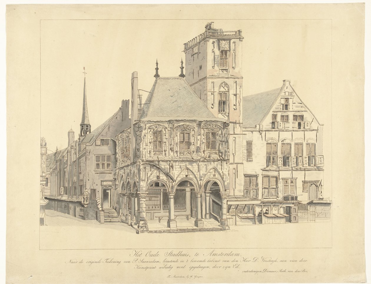Amszterdam régi városháza, 1641 A régi városháza Amszterdamban (cím a tárgyon) alkotó: Anthonie van den Bos