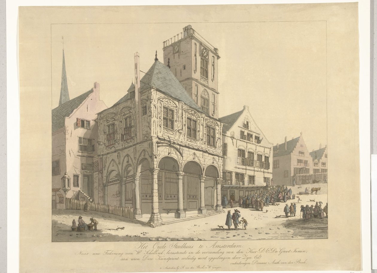 Amszterdam régi városháza, 1641 A régi városháza Amszterdamban (cím a tárgyon) alkotó: Anthonie van den Bos