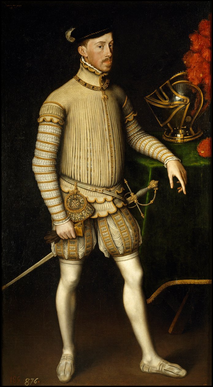 II. Habsburg Maximilian – II. Maximilian osztrák római császár (1527-1576) portréja, Antonis (Anthonis) Mor (1517-1577 körül) alkotó: Anthonis Mor van Dashorst
