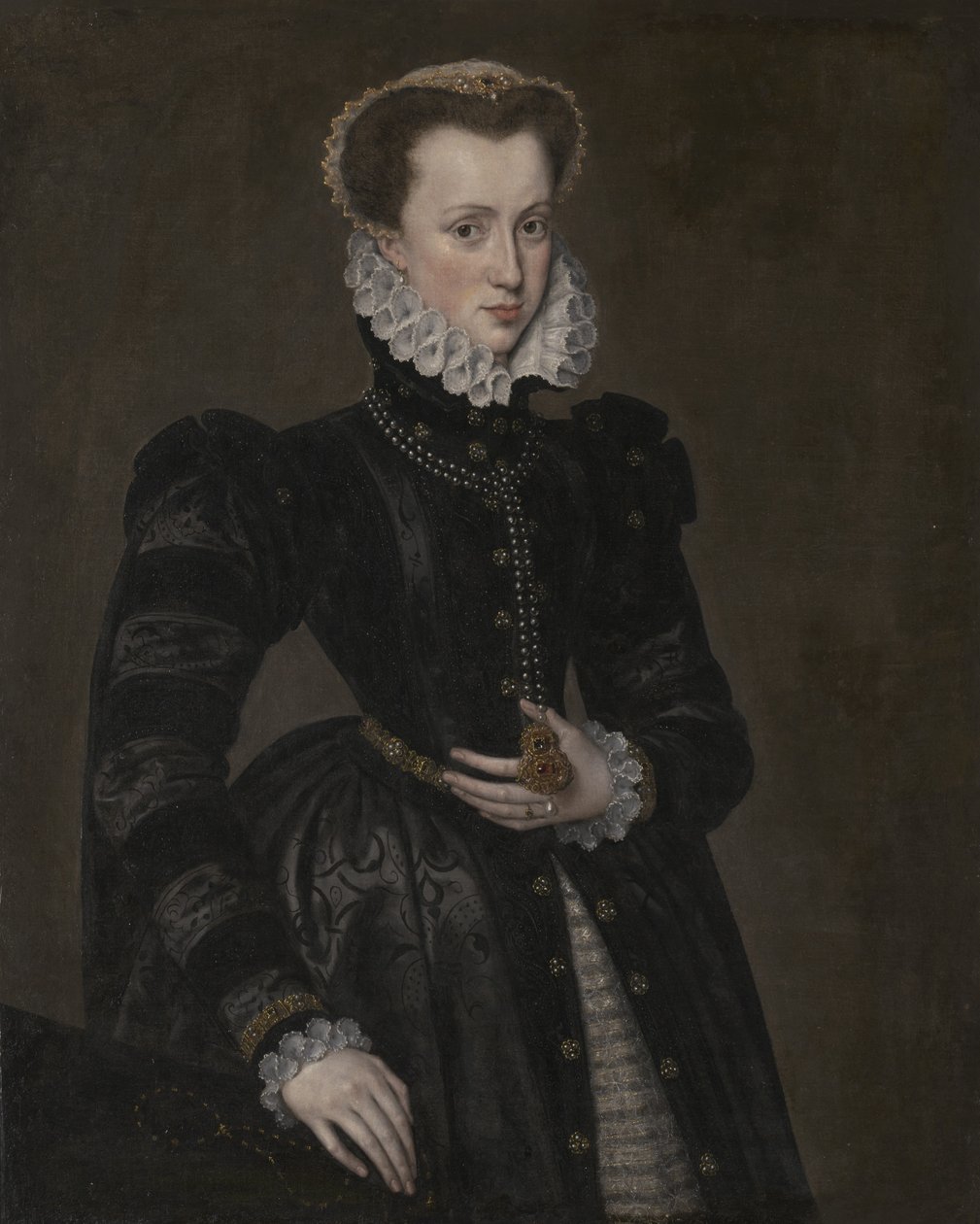 Udvari hölgy portréja, 1560-70 alkotó: Anthonis van Dashorst Mor