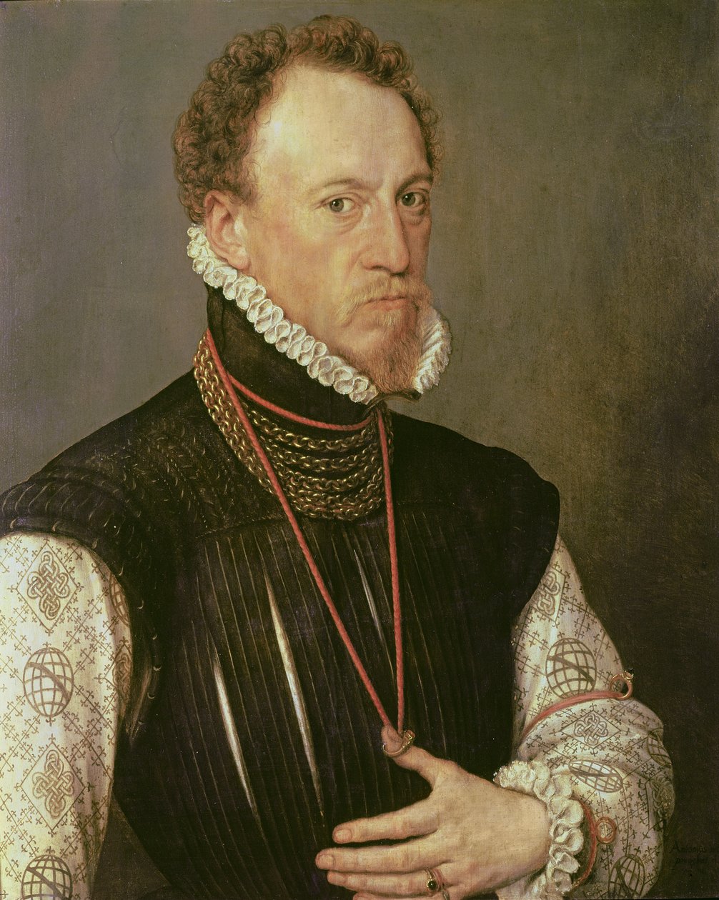 Sir Henry Lee (1533-1611), 1568 (panel) alkotó: Anthonis van Dashorst Mor