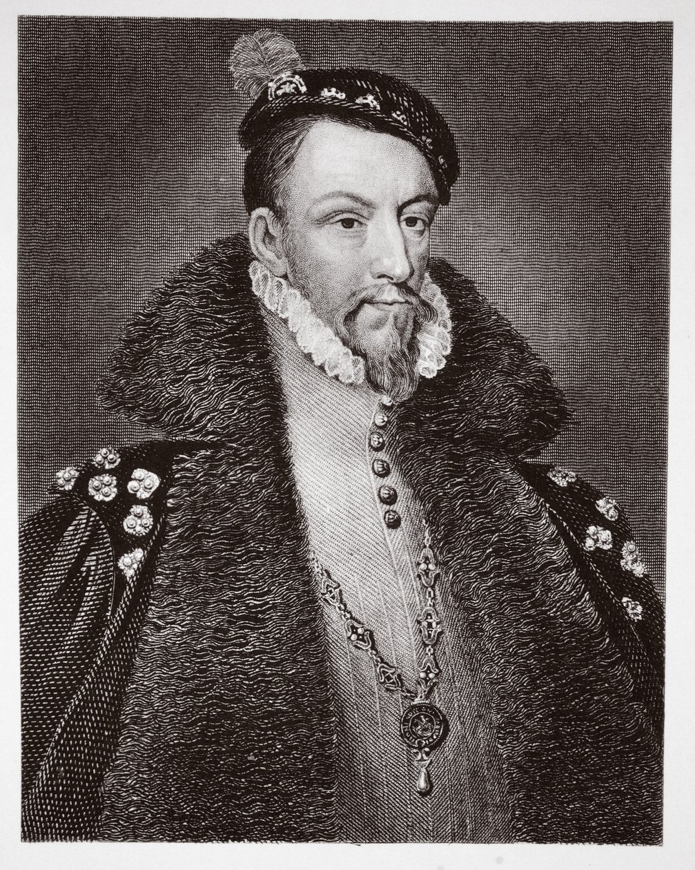 Thomas Radclyffe, Sussex grófja, H. Robinson metszete. alkotó: Anthonis van Dashorst Mor