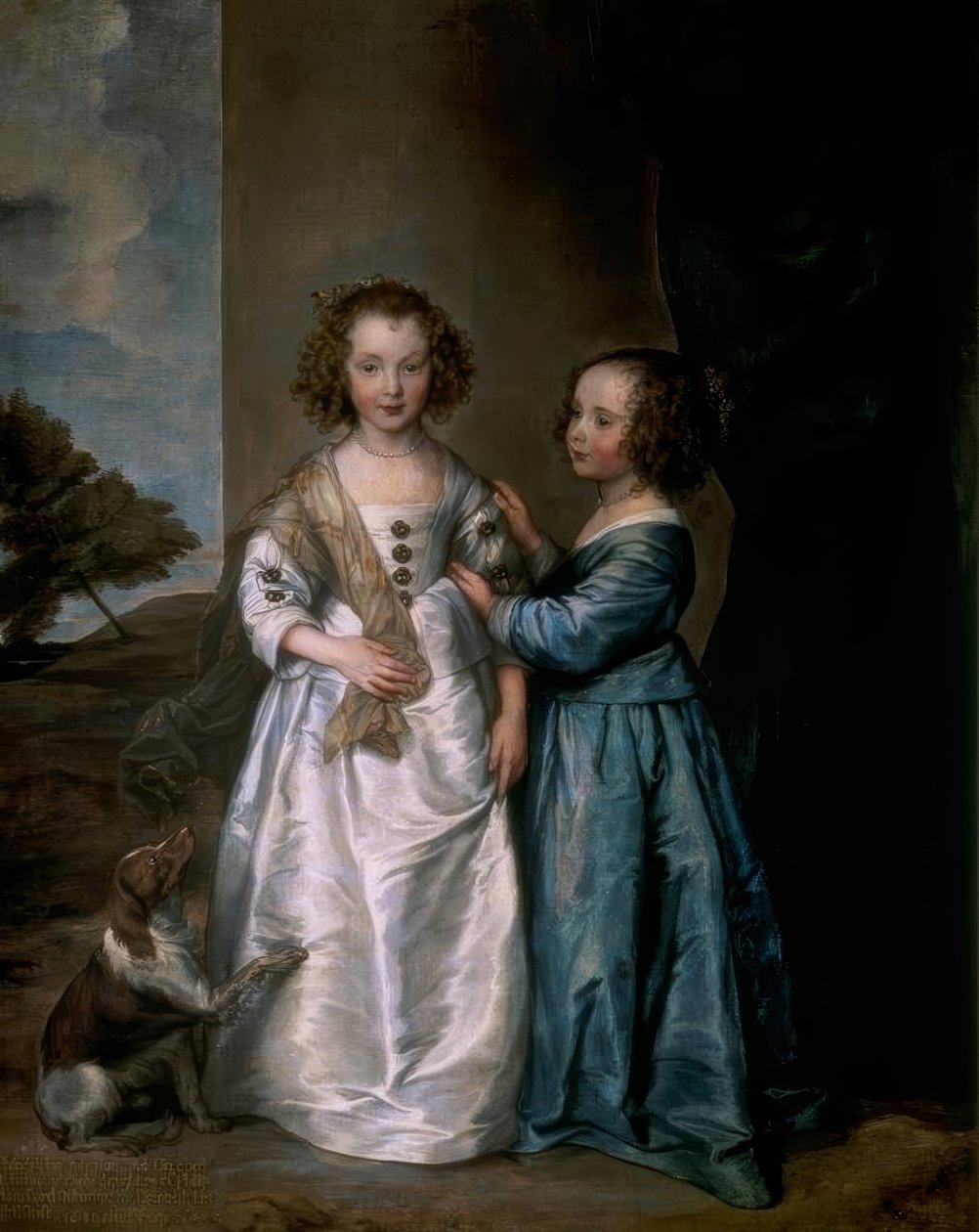 Erzsébet és Philadelphia Wharton portréja alkotó: Anthony van Dyck