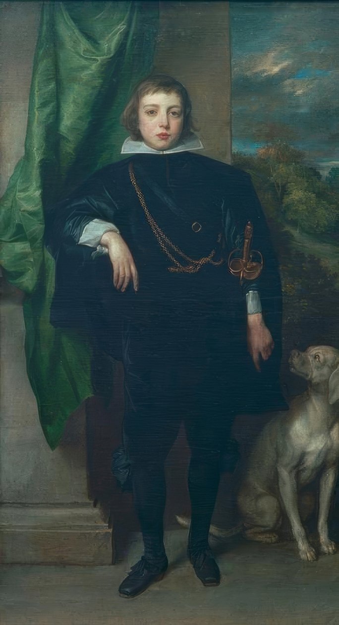 Ruprecht pfalzi herceg kutyával alkotó: Anthony van Dyck