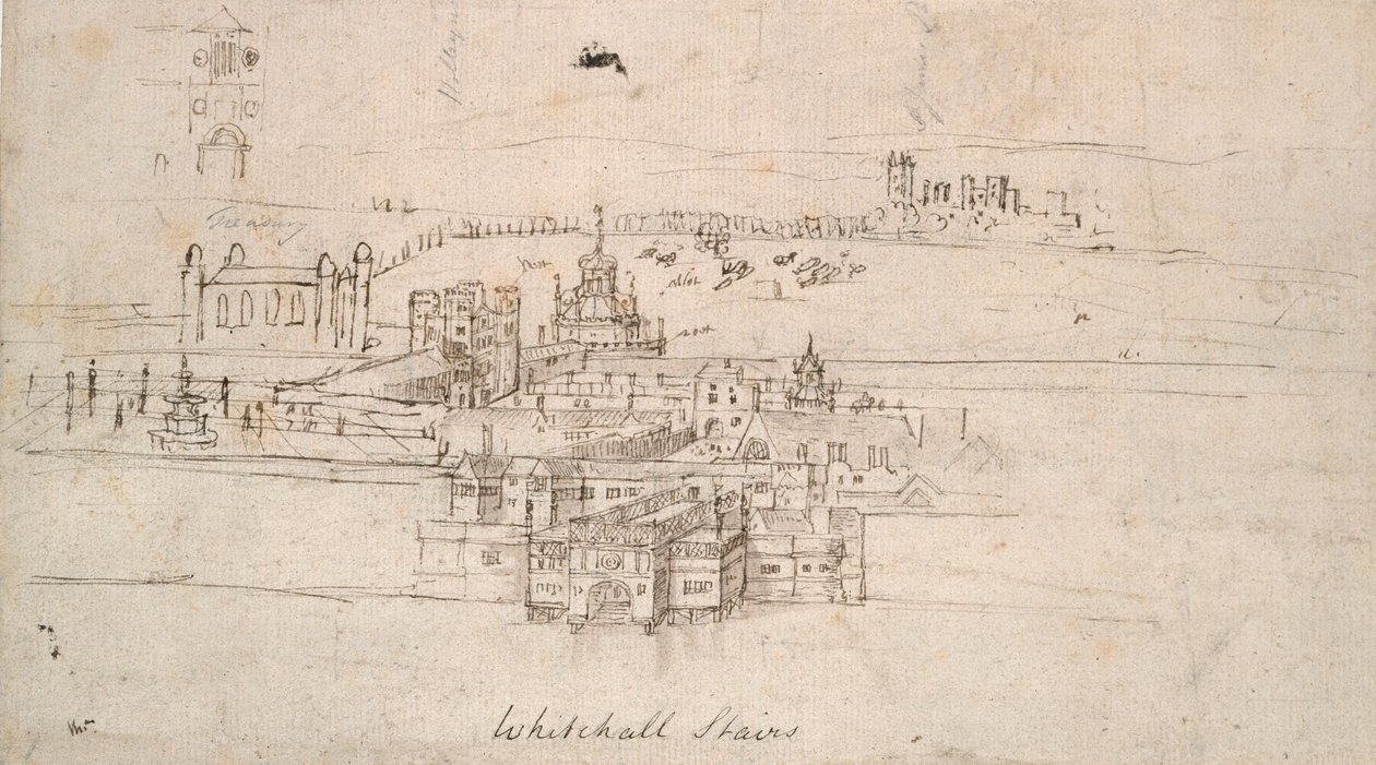 A londoni Tower, 1550-1560 alkotó: Anthonis van den Wyngaerde