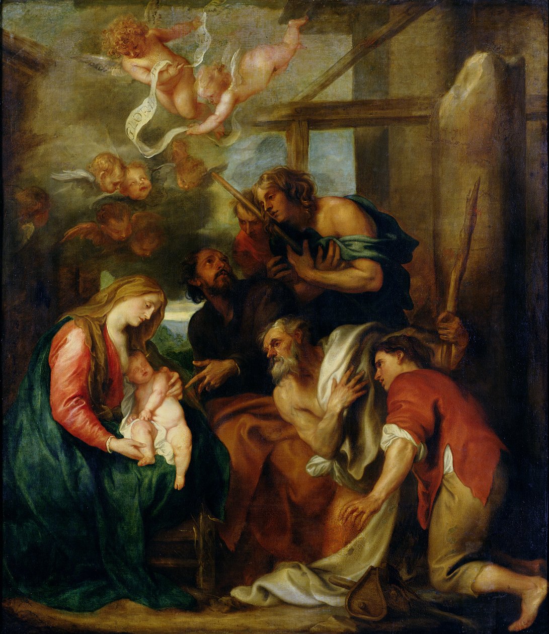 A Pásztorok imádata alkotó: Anthony van Dyck