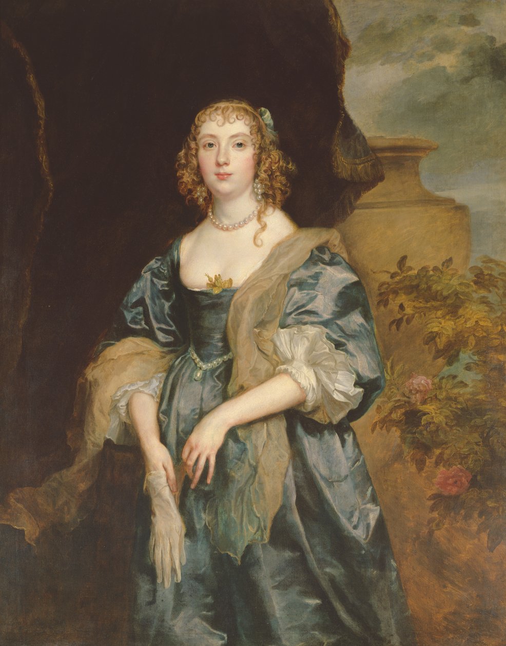 Anne Carr, Bedford grófnője, 1638 körül alkotó: Anthony van Dyck