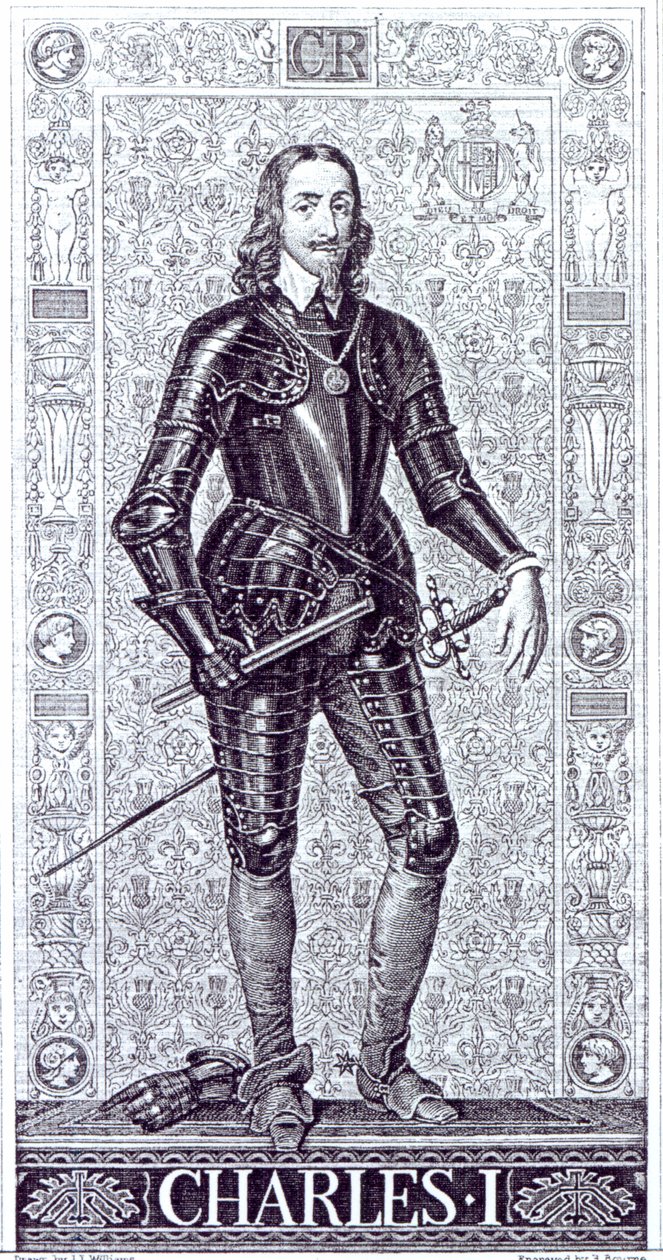 I. Károly király, rajzolta J.L.Williams és metszett A.Bourne alkotó: Anthony van Dyck
