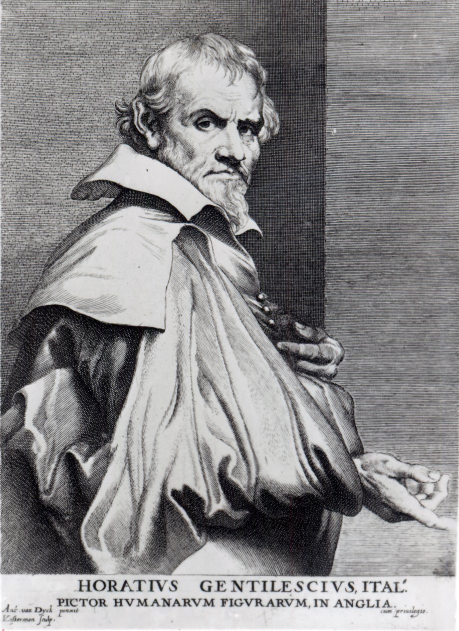 Orazio Gentileschi, van Dyck „Ikonográfiájából”, Lucas Vorsterman metszet alkotó: Anthony van Dyck