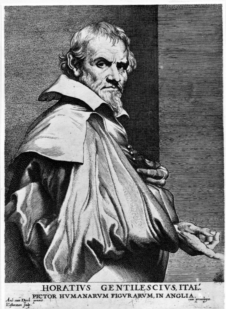 Orazio Gentileschi, Lucas Vorsterman nyomat, 1625-30 körül alkotó: Anthony van Dyck
