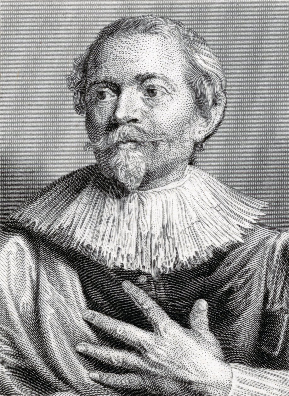 Jacob Jordaens (1593-1678) portréja, amelyet Edward Francis Finden (1791-1857) vésett (metszet) alkotó: Anthony van Dyck