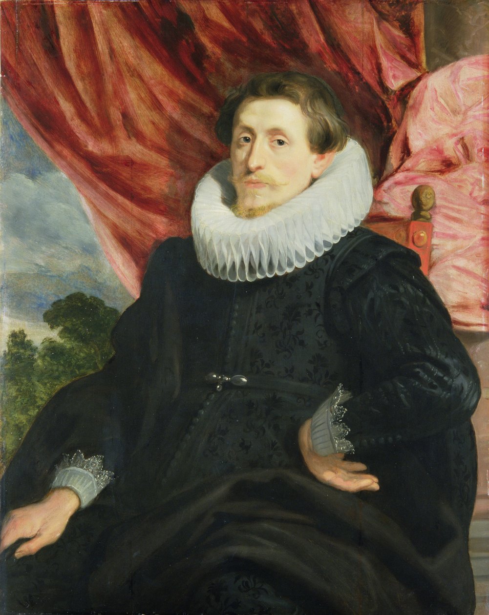 Férfi portré, 1619 körül (olaj, tölgyfa tábla) alkotó: Anthony van Dyck