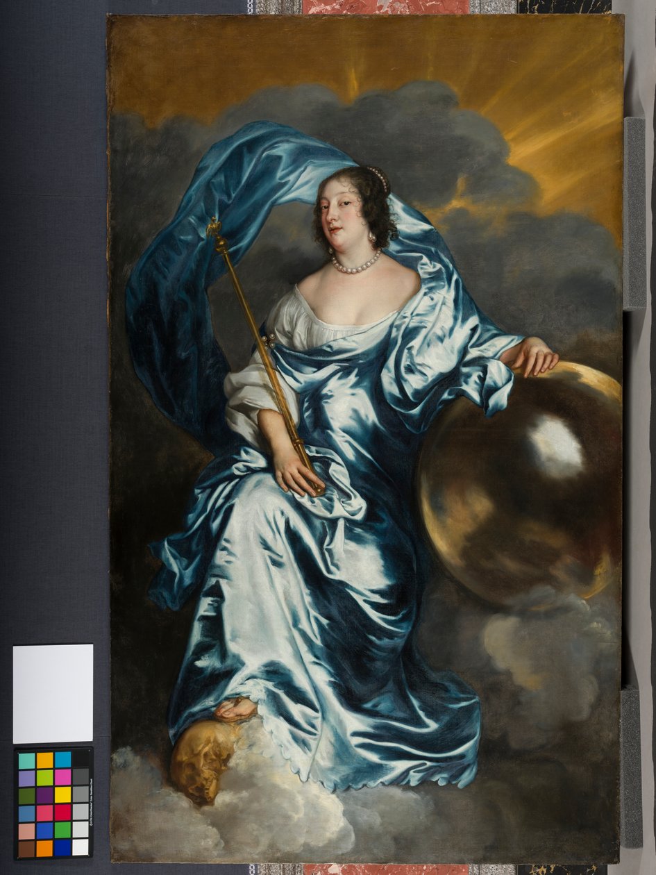 Rachel de Ruvigny, Southampton grófnője, mint "szerencse", 1638 körül alkotó: Anthony van Dyck