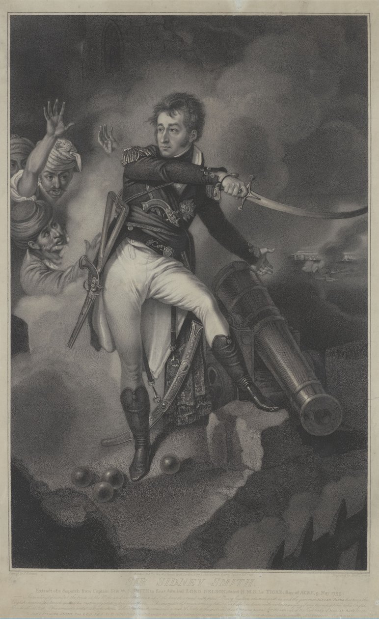 Sir Sidney Smith brit admirális portréja Acre-ben (1764-1840) alkotó: Anthony Cardon